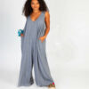 Solid Color Pocket Vest Jumpsuit EDBY Sexy Sleeveless Shoulder Pants 15 1615023277596.jpg