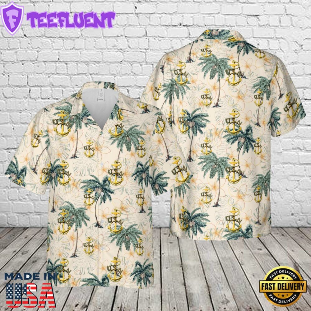 1900-1910 US Navy Chief Petty Officer Hat Badge Hawaiian Shirt