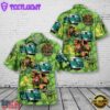 1954 American LaFrance 700 Series Pumper Fire Engine St Patrick's Day Hawaiian Shirt