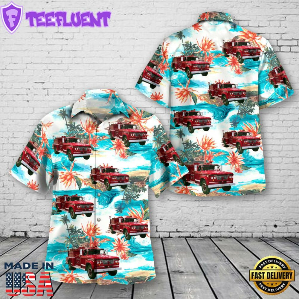1964 Dodge Fire Truck Hawaiian Shirt