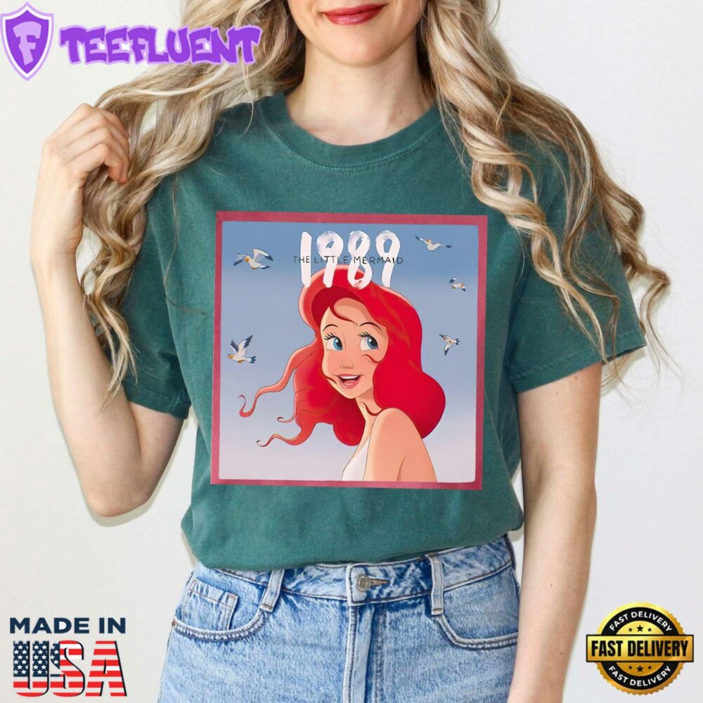 1989 Little Mermaid Shirt Princess Ariel T-shirt Disney Trip Outfit Funny Disney Tee