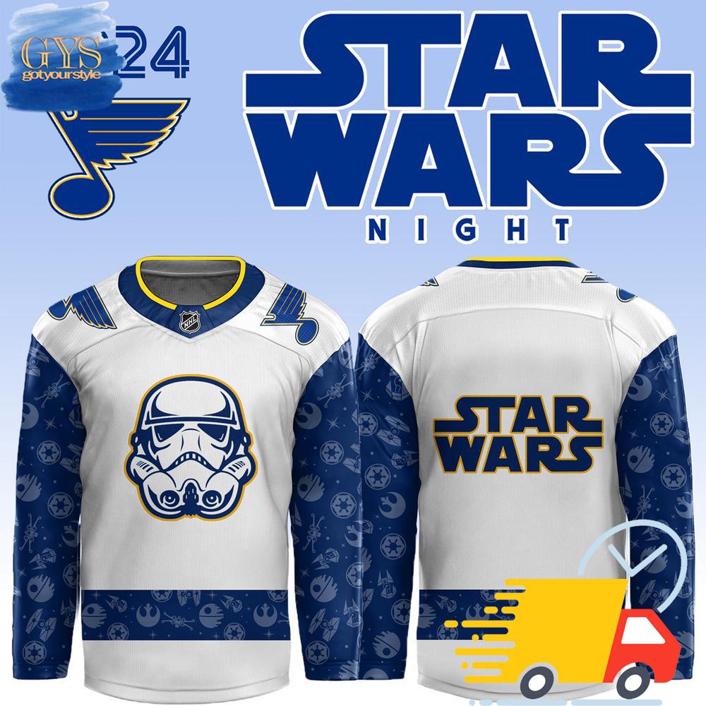 2024 St. Louis Blues x Star Wars Night Hockey Jersey 2024 St. Louis Blues x Star Wars Night Hockey Jersey
