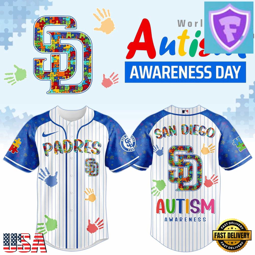 2026 San Diego Padres Autism Awareness Special Edition Baseball Jersey