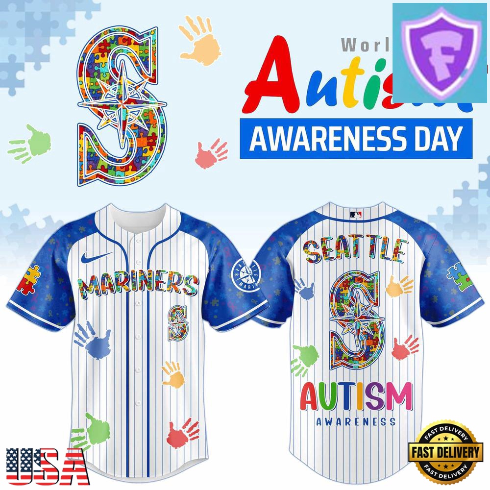 2026 Seattle Mariners Autism Awareness Special Edition Baseball Jersey