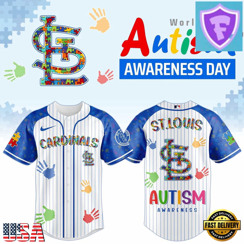 2026 St. Louis Cardinals Autism Awareness Special Edition Baseball Jersey