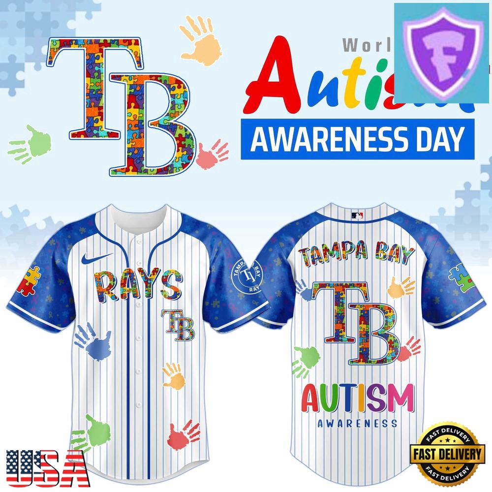 2026 Tampa Bay Rays Autism Awareness Special Edition Baseball Jersey