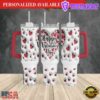 3D Inflated Happy Valentine's Day 40oz Tumbler - 40oz Tumbler with Handle