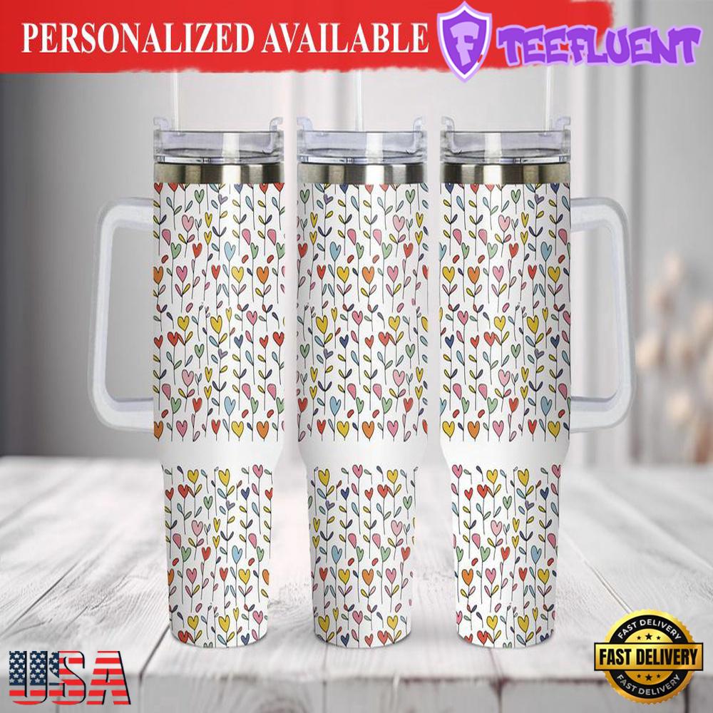 40oz Hearts Tumbler Wrap Love Valentines Day Tumbler , Gift For Valentine's Days 40oz Hearts Tumbler Wrap Love Valentines Day Tumbler , Gift For Valentine's Days
