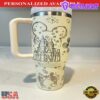 40oz Stainless steel Tumbler Valentines Day Mickey Mouse and Castle - 40oz Tumbler with Handle