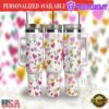 40oz Tumbler Love Hearts Valentine Love Tumbler with handle - 40oz Tumbler with Handle