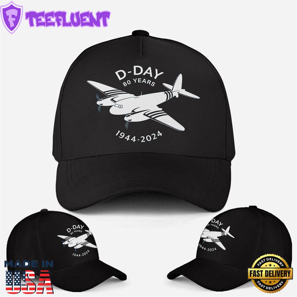 80th Anniversary of D-Day Plane Baseball Cap