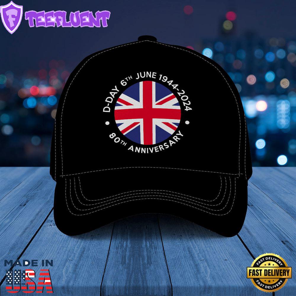 80th Anniversary of D-Day Union UK Flag Roundel Baseball Cap