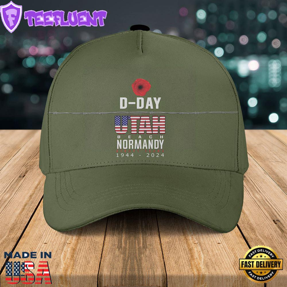 80th Anniversary Of D-Day Utah Beach Anniversary Baseball Cap