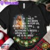 A Child Has Been Born For Us A Son Is Given To Us Authority Rests Upon Him He Is Named Jesus Christmas