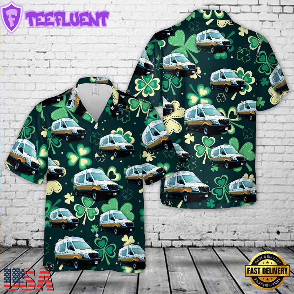 Acadian Ambulance Patrick'S Day Hawaiian Shirt