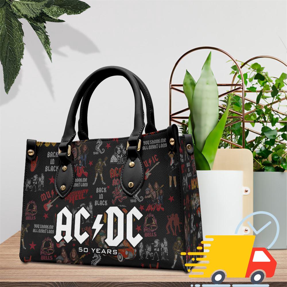 ACDC Member Tour Music 2025 Leather HandBag
