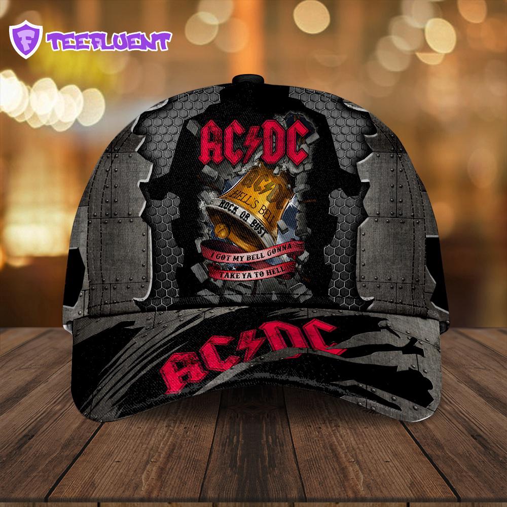 ACDC Music Pattern All Over Print Classic Caps