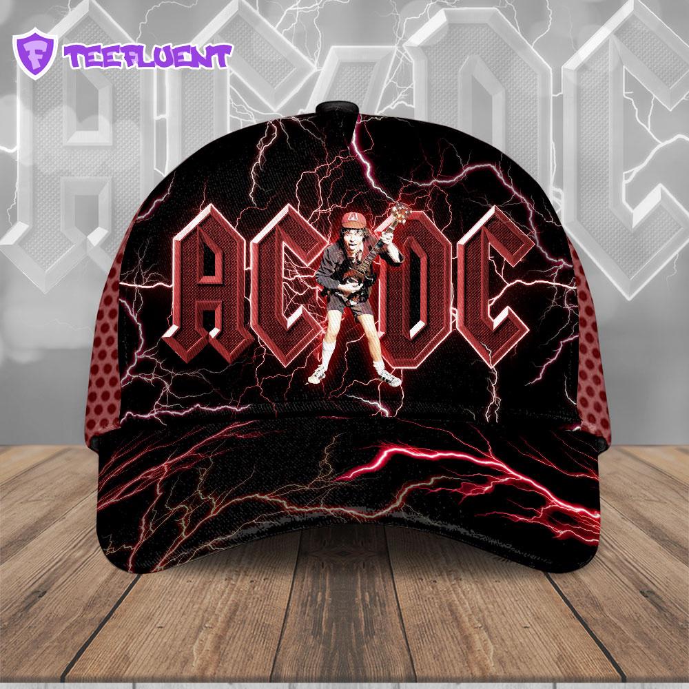 ACDC Music Thunder Pattern All Over Print Classic Caps