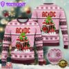 ACDC Pink Rock Band Ugly Christmas Sweater