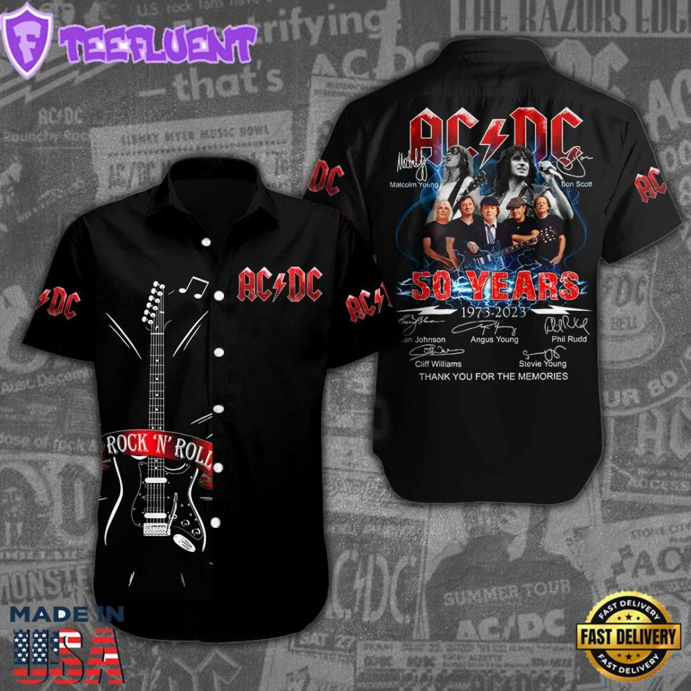 ACDC Short Sleeve Dress Shirt Summer 2025