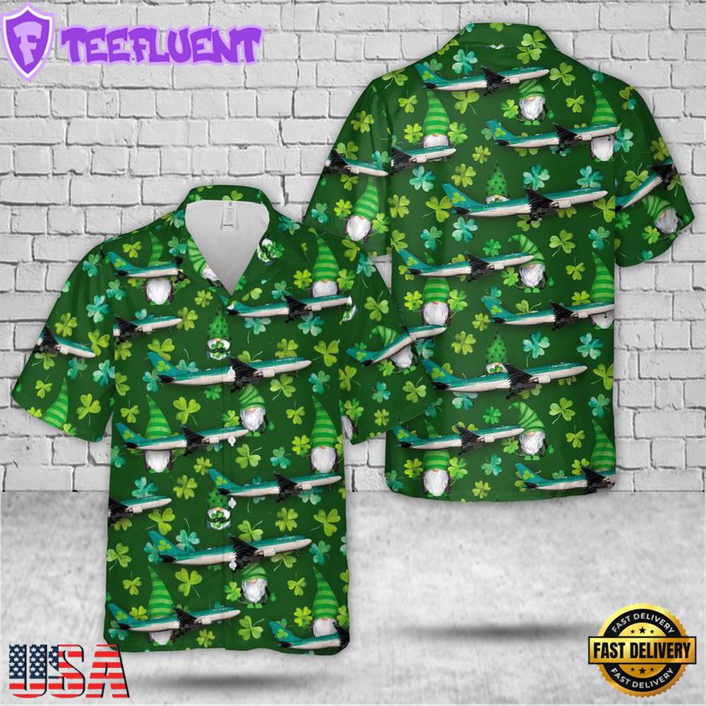 Aer Lingus Airbus A330-202, Saint Patrick'S Day Hawaiian Shirt