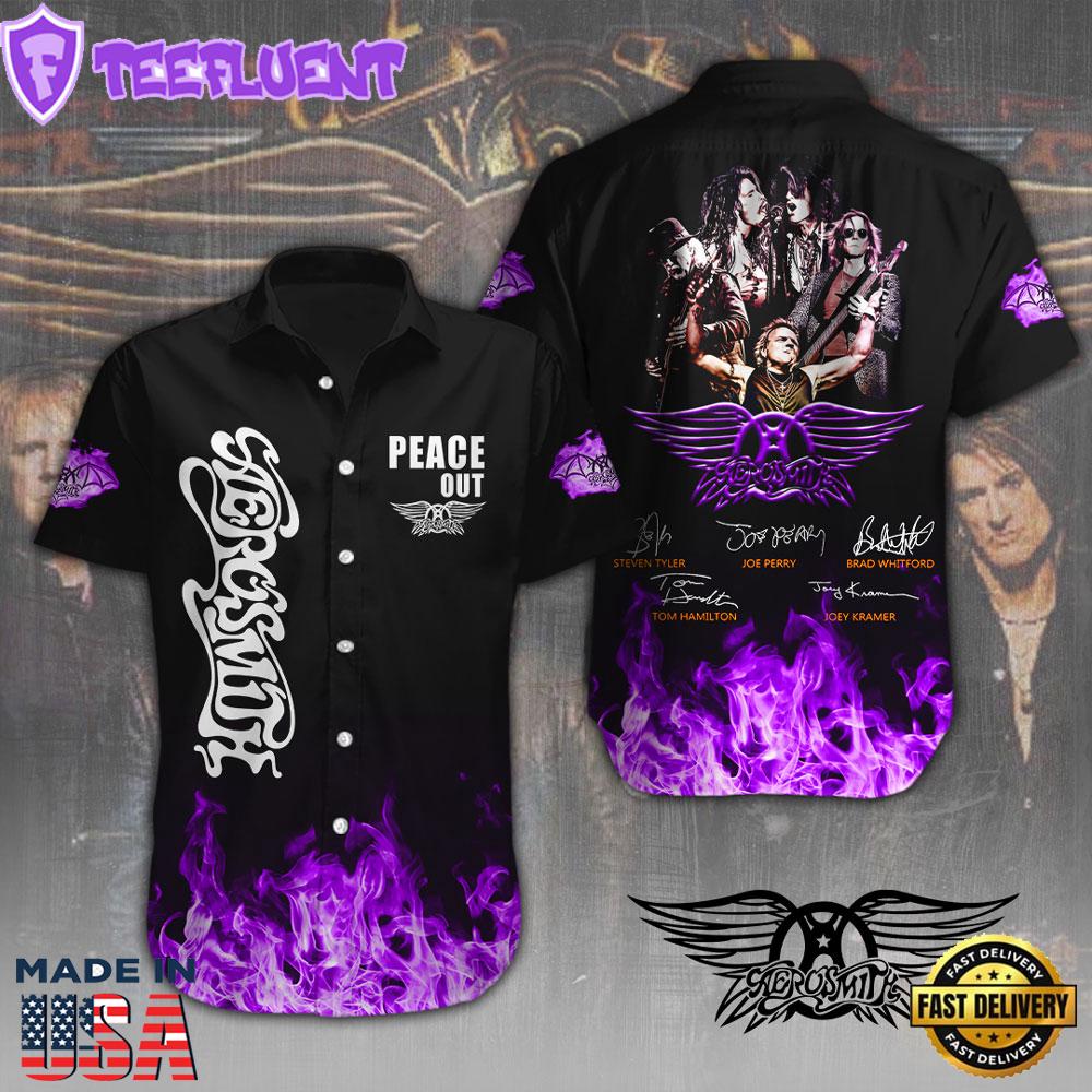 Aerosmith Short Sleeve Dress Shirt Summer 2025