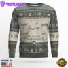 Air Force Ugly Christmas Sweater, Dassault Falcon 20 Aircraft Ugly Christmas Sweater