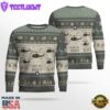 Air Force Ugly Christmas Sweater, UH-1C Huey Gunship UH1C Aircraft Ugly Christmas Sweater