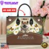 Akita Dog Are Not Our Whole Life But They Make Our Lives Whole Leather Handbag