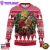 Alabama Crimson Tide Groot Hug Christmas Ugly Sweater Sport For Fan Gift Xmas 2 Alabama Crimson Tide Groot Hug Christmas Ugly Sweater Sport For Fan