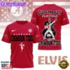 Alabama Crimson Tide x Elvis Presley Football Jersey T-Shirt Red