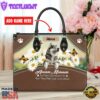 Alaskan Malamute Dog Are Not Our Whole Life But They Make Our Lives Whole Leather Handbag