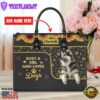 Alaskan Malamute Dog Just A Girl Who Loves Dogs Leather Handbag
