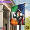 America Home With Irish House And Garden Flag
