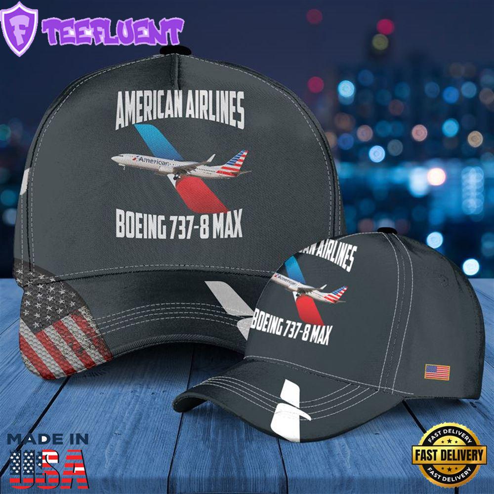 American Airlines Boeing 737-8 MAX Baseball Cap