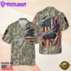 American Flag Army Camouflage Us Army American Flag Hawaiian Shirt