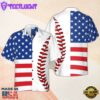 American Flag Baseball American Flag Cool Hawaiian Shirt