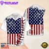 American Flag Baseball Usa Flag Cool Hawaiian Shirt