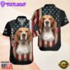 American Flag Beagle Dog American Flag Cool Hawaiian Shirt