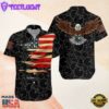 American Flag Bowling Black American Flag Cool Hawaiian Shirt