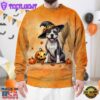 American Staffordshire Terrier Dog In Spooky Autumn Halloween 3D Shirt