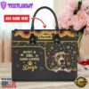 American Staffordshire Terrier Dog Just A Girl Who Loves Dogs Leather Handbag