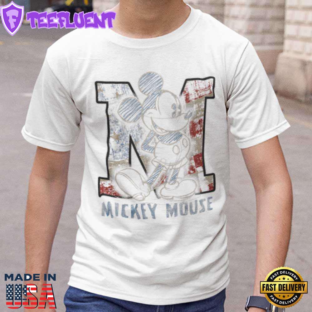Americana Mickey Sketch T-Shirt Disney