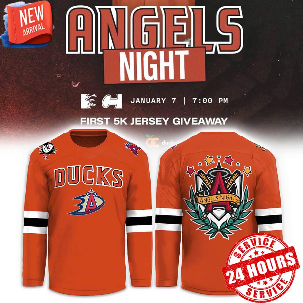 Anaheim Ducks Angels Night Limited Premium Hockey Jersey