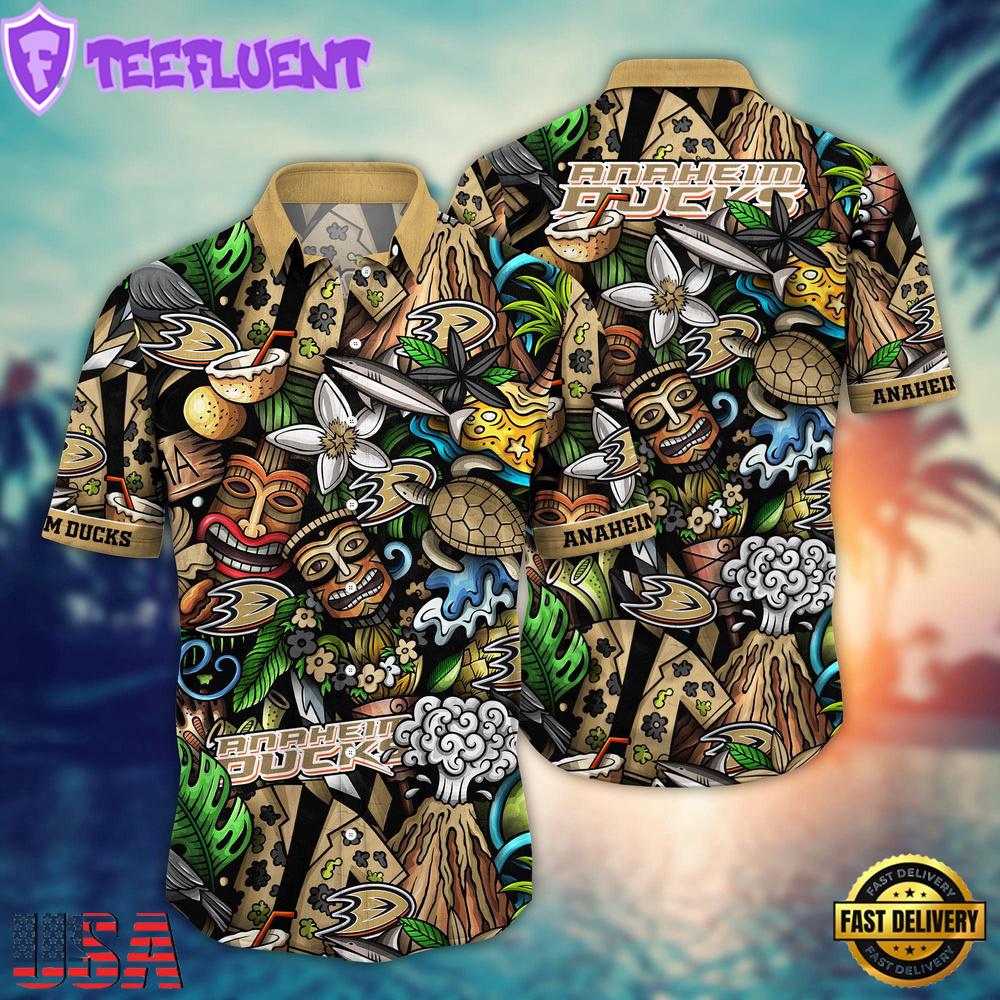 Anaheim Ducks NHL Team Hawaiian Shirt