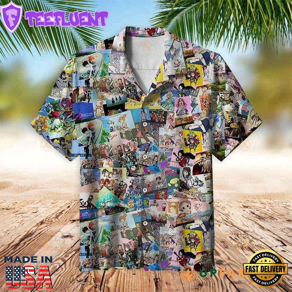 Anime Stitching Collection Hawaiian Shirt