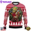 Arizona Cardinals Groot Hug Christmas Ugly Sweater Sport For Fan