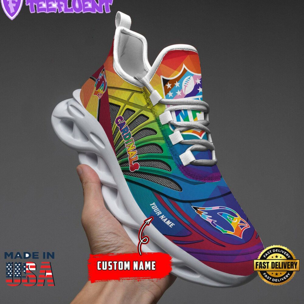 Arizona Cardinals LGBT NFL Personalized Clunky Max Soul Shoes