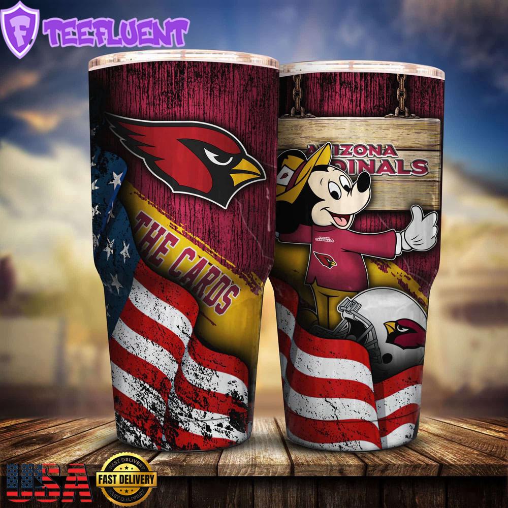 Arizona Cardinals NFL Mickey Mouse Disney Tumbler