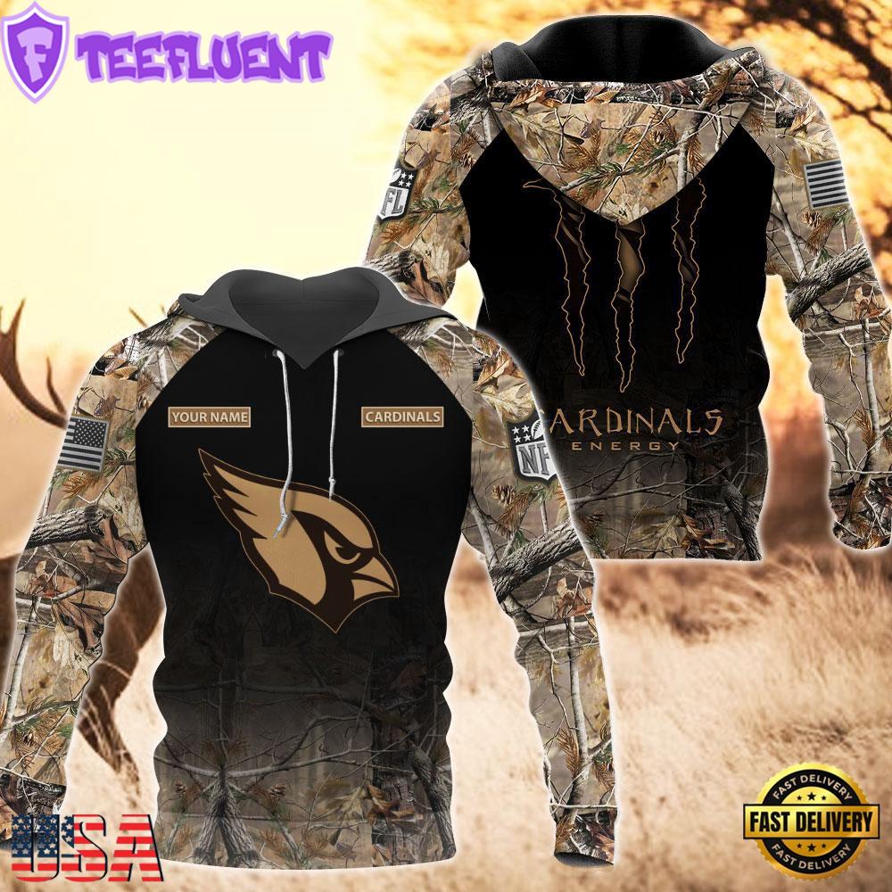 Arizona Cardinals Personalized Hoodie Camo Hunting Perfect Gift